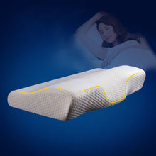 Load image into Gallery viewer, Memory Foam Bedding Pillow Neck protection Slow Rebound Memory Foam Butterfly Shaped Pillow Health Cervical Neck size in 50*30CM